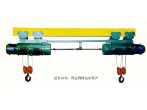 我公司還可提供單葫蘆帶動(dòng)雙卷筒雙吊點(diǎn)產(chǎn)品。